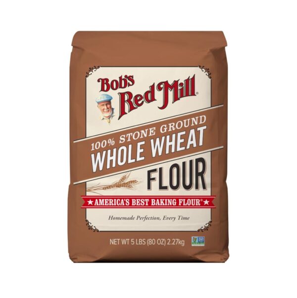 Bob's Red Mill Whole Wheat Flour, 5lb (Pack of 8) - Whole Grain, Vegan, Kosher - Image 3
