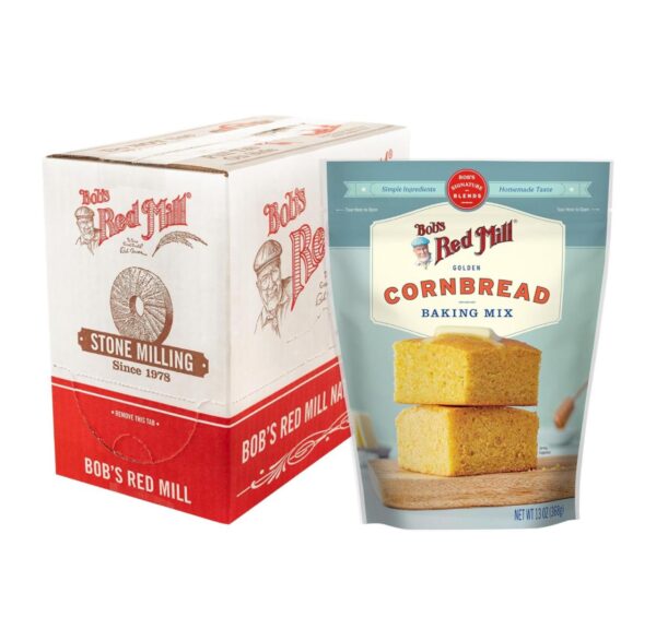 Bob's Red Mill Signature Cornbread Baking Mix, 13oz (Pack of 4) - Simple Clean Ingredients, Homemade Taste, Kosher